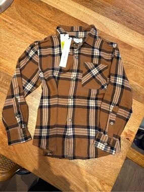 Scene & Heard flannel button up shirt - size 6
